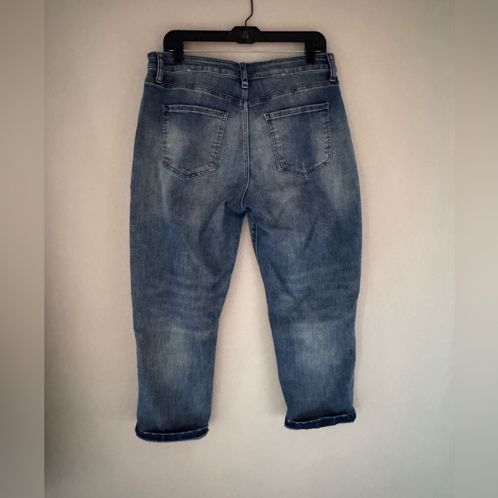 Kut from the Kloth Size 10 Sienna Baggy Boyfriend Crop - Picture 3 of 10